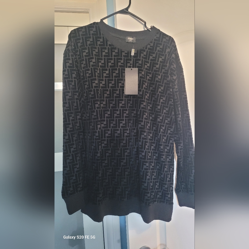 Black Monogram Sweater